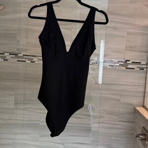 Black V-Neck Swimsuit brand new!